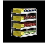 Automatic Cigarette Display Shelves Retail Tobacco Pusher Tray Stand Wall-Mounted/Desktop 4 Layers 5 Columns - Efficient Cigarette for Stores