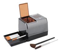 Automatic Cigarette Filling Machine, Electric Cigarette Roller Machine with Auto Grinding Of Cut Tobacco, Cleaning Brush Tools, Suitable for Cigarette Tubes and Rolling Papers