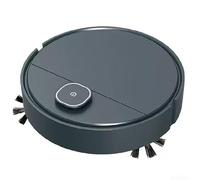Automatic Cleaning Robot With Vacuum Sweep And Mop Modes Smart Navigation To Avoid Stairs For Home Use White Finish Compact Size(IS25B Navy Blue)