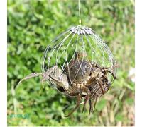 Automatic Closing Fishing Trap, Crab & Lobster Pot with One-Way Entry, Durable Steel Wire Collapsible Cage for Saltwater Freshwater, Portable Outdoor Fishing Gear(2)