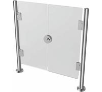 Automatic Closing Interior Door, Universal Metal Safety Barrier for Supermarket Entry, Office Building Security Gate, Library Safety Fence - & Reliable