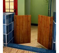 Automatic Closing Interior Swing Door with Rustic Style for Bathroom and Kitchen