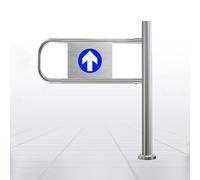 Automatic Closing Metal Swing Gate - 100Cm Safety Gate For Supermarkets, Warehouses, Libraries & Public Spaces - Durable, Universal Design For Shopping Malls & High Traffic Areas,Rightdoor,50*100cm
