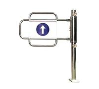 Automatic Closing Metal Swing Gate - Security Door for Market & Warehouse Entry Secure Access Control One-Way Barrier for Store Safety