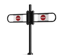 Automatic Closing Safety Gate - Spring-Loaded Metal Swing Gate for Supermarkets, Warehouses, and Small Entrances, Easy Install, Space-Saving Solution