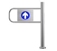 Automatic Closing Safety Swing Gate, 1-Way Design for Commercial and Public Access Control in Warehouses, Libraries, and Supermarkets