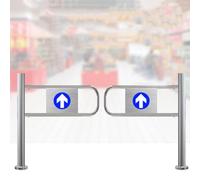 Automatic Closing Security DoorOneWay SpringLoaded Gate for Safe Passage in Warehouses Libraries and More130x97 cm Easy Install