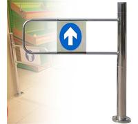 Automatic Closing Security Gate for Supermarkets, Adjustable Width 50-100cm, One-Way Door for Hallways, Libraries & Store Entrances, Safe & Convenient Access Solution
