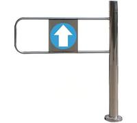 Automatic Closing Security Gate, Universal Metal Swing Safety Gate, 1 Way Closing Gate, for Supermarket, Warehouse, Library, and Bar Entrance Security