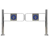 Automatic Closing Swing Gate for Supermarkets & Warehouses - Easy to Install Security Spring Door, Metal Barrier for Libraries & Stage Areas (130 x 100 cm)