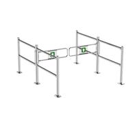 Automatic Closing Swing Gate One-Way Open Safe Door Stainless Steel Access Control for Warehouses & Stores Swing Gates(200 * 100cm)