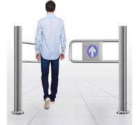 Automatic Closing Swing Gate, Rebound Safety Door for Supermarkets & Commercial Entrances, Spring-Loaded Access Control,