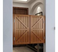 Automatic Closing Swinging Door with Wooden Design for Interior Doorways and Kitchens