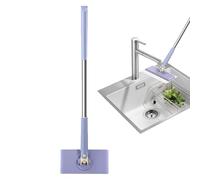 Automatic Cloth Replacement Mini Mop, Upgraded Hands-Free Mini Mop, 360° Rotating Head Portable Push-Pull Handle Mops, Hands-Free Min-i Mops For Wood Hardwood Laminate