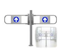 Automatic Cng Metal Swing Door - One-Way Securi Door for markets & Import-Export, ng-Loaded Entry Gate, Chut Counter Access, & Reliable, 190 cm