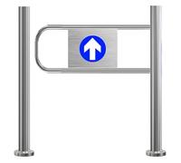 Automatic CNG Safe 90° Swing Gate - Metal Barrier for Markets Libraries & Scenic Stores - Secure Easy to Install Perfect for Crowd Control