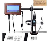 Automatic Coding Machine for Production Line, Touch Screen Date Coder, 12.7mm/25.4mm Print Width, Fast Dry Ink for Text, Barcode, QR Code & Batch Number Printing