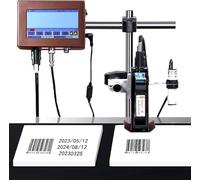 Automatic Coding Machine, Inline Inkjet Coder for Date/Batch/QRCodes/Barcodes, Industrial Printer for Marking and Labelling, 12.7mm/25.4mm Width