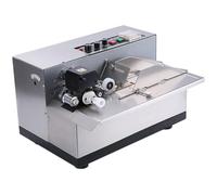 Automatic Coding Machine, Stainless Steel Ink Wheel Marking Printer, Intelligent Quick-Drying Batch Date Label Machine for Online Printing