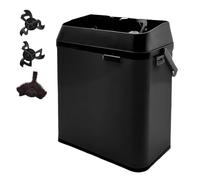 Automatic Coffee Grounds Cleaner, 150W Machine with Scrapers and Brush Head, Cleaning Kit for 51mm & 58mm Portafilters, Efficient Knock Box Cleaning