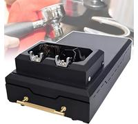 Automatic Coffee Grounds Cleaner, Electric Portafilter Cleaning Machine with 2 Scrapers & Brush, Espresso Accessories for Mess-Free Cleaning