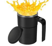 Automatic Coffee Mug - Electric Mixing Cup, Self Stirring Travel Mug | Rechargeable Drink Mixer, Portable Stirring Solution, Spill Resistant Design, Quick Blend Technology, Hot Cold Beverage Preparati