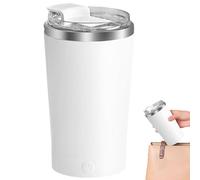 Automatic Coffee Mug with Magnetic Stirrer - Coffee Mixing Mug with Lid | Portable Water Cup 400ml Automatic Coffee Mug with Magnetic Stirrer for Milk and