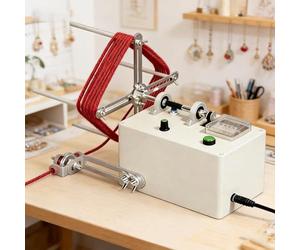 Automatic Coil Winding Machine, 3200 RPM Speed, Adjustable with Reset Function, Maximum Circumference 50cm, Ideal for Teaching and Team Building