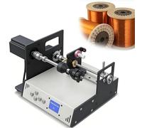 Automatic Coil Winding Machine with 0.01mm High Precision,120-900 RPM Adjustable Speed & 2.3Nm Torque,Auto Wire Alignment for Tube Transformers,Enameled Wire,Solder Wire,Fishing Line