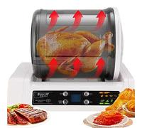 Automatic Commercial Electric Vacuum Tumbler Meat Marinator - 7L Bucket, 10 Hours Timer, HD Screen, Canister for Home Use - Marinating Machine for Meat and Vegetables