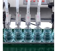 Automatic Commercial Liquid Filling and Bottling Machine for Oil, Milk, Honey, Water, Juice, Beer, Sauce - Piston Filling System Included