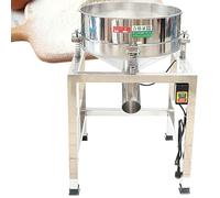 Automatic Commercial Vibrating Sifter Machine, Electric Powder Flour Sifter Machine, Stainless Steel Sieve Shaker Vibrating Machine with 19.6" 40 Mesh & 100 Mesh Sieve Screen for Baking Flour Powders