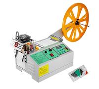 Automatic Computer Cloth Tape Cutting Machine Hot and Cold Knife Magic Sticker Tube Zipper Heat Shrink Elastic Cutter Tool Cable Machine