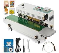 Automatic Continuous Sealing Machine for Production Line, 700W Vertical/Horizontal PVC Sealer with Plastic Logo Coding