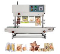 Automatic Continuous Sealing Machine, Fr-900 Vertical Band Sealer for PVC Bag, Band Sealer Machine with Pointer Temperature Control 110V
