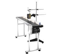 Automatic Conveyor Belt with Adjustable Speed and Intelligent Inkjet Printer for Efficient Assembly Line Operations