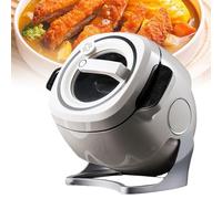 Automatic Cooking Machine, 2000W 6L auto Cooking Wok Fried Rice Machine,One-Click Smart Start, Three Speed Adjustable,360 ° Automatic Rotation, for Stir Frying,Stewing,Cooking(220V)