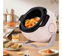 Automatic Cooking Machine, 2000W 6L auto Cooking Wok Fried Rice Machine,One-Click Smart Start, Three Speed Adjustable,360 ° Automatic Rotation, for Stir Frying,Stewing,Cooking(110V)