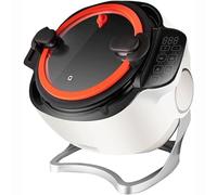 Automatic Cooking Machine 360° Rotatable Stir Fry Machine - 2000W Commercial Cooking Machine for Home Restaurant, Multi-Function Non-Stick Pan Stir-Fry Machine Pot Stirrer