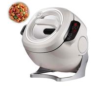 Automatic Cooking Machine, 6 L Electric Cooking Wok Fried Rice Machine, 3 Speed Adjustable, One-click Start, 360° Automatic Rotation, For Stir Frying, Stewing, Cooking