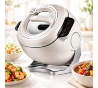 Automatic Cooking Machine, 6L Stir Fry Cooker, 2000W Rotating Wok | 6L removable nonstick pot with touch controls, automatic rotation and a tilt-to-pour body for everyday meal prep
