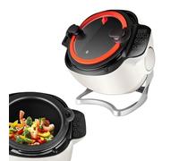 Automatic Cooking Machine, Multi-Function Stir-Fry Cooker, 2000W Electric Pot, 360° Rotating & 3D Heating for Home or Restaurant, 110V