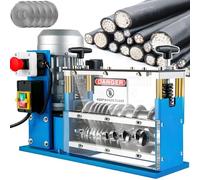 Automatic Copper Wire Stripper Machine, Heavy-Duty Electric Cable Peeler for Recycling, Cuts Lengths 1.0-999mm, Strips 1.5-38mm Scrap Cable, 350W for Workshop Use