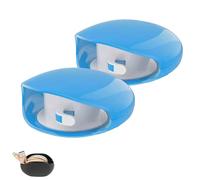 Automatic Cord Reel, Upgrade Retractable Extension Travel Cord Organizer, No More Tangled Cords, for USB Cables, Headset Cable, Data Charging (Blue,Two)