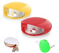 Automatic Cord Reel, Upgrade Retractable Extension Travel Cord Organizer, Small Roll Winder Case, Retractable Cable Reels Small Case for USB Cables (2Pcs-B)