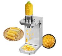 Automatic Corn Sheller, 40W Stainless Steel Corn Stripper with 6.5cm Feed Inlet, Quick Kernel Removal for Fresh & Cooked Corn in Kitchens and Restaurants 3.5cm&4cm