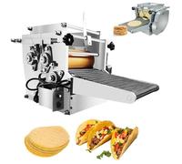 Automatic Corn Tortilla Maker, Stainless Steel, Adjustable Thickness 1.5MM-5MM with Non-Stick Coating, 5cm-20cm for Fresh Tortillas