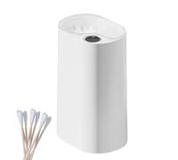 Automatic Cotton Swab Dispenser - Intelligent Rechargeable Storage Organizer for Convenient Access, Smart Function with Push Design, Holder for Bathroom Bedroom Travel Hotel Home, White, Eas
