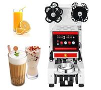 Automatic Cup Sealer Machine - Commercial Electric Cup Sealing Machine for Bubble Tea and Coffee, 400-500 Cups/Hour with Digital Control LCD Panel