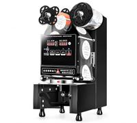 Automatic Cup Sealing Machine for Milk Tea, Juice & Drinks - Seals 90/95mm Cups at 500-650 Cups/Hour - Ideal for Food Service and Beverage Industry